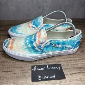 Vans~Women's~Asher Pastel Water Colors Slip-On Sneakers~Size 10